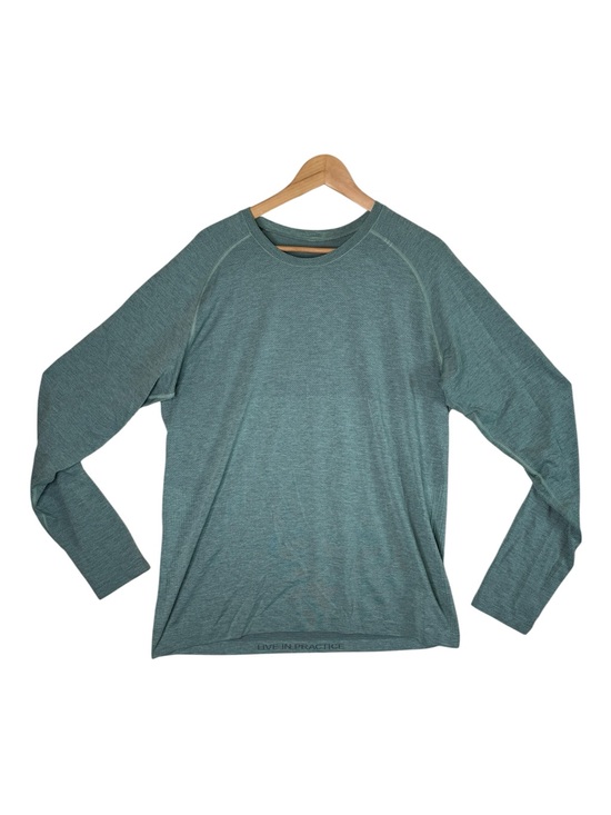 lululemon athletica Other - Lululemon Metal Vent Tech Long Sleeve Shirt Light Blue Green Men's Size Large